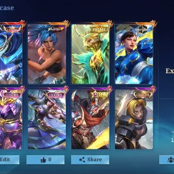 Mobile Legends: Bang Bang Accounts Collector Global|376 Skin|Exalted|LEGEND Gusion,SF Guinevere,Luckybox Saber Fanny