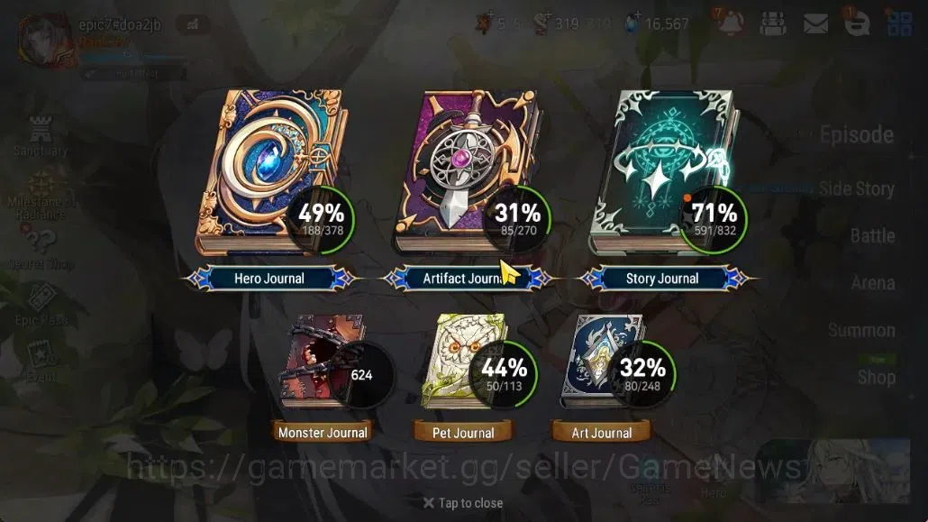 Epic Seven Accounts GLOBAL Unverif|17 ML (LOT Scales,Boss Arunka,Salom image 5
