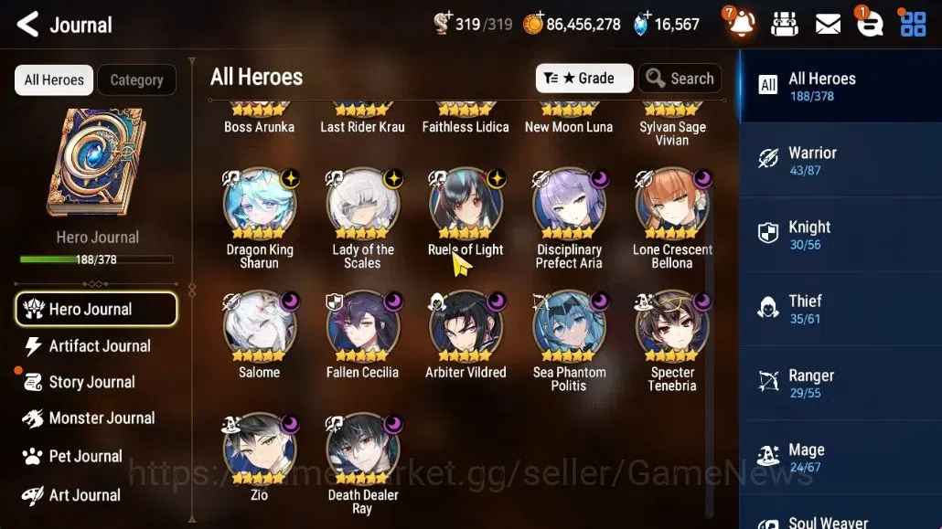 Epic Seven Accounts GLOBAL Unverif|17 ML (LOT Scales,Boss Arunka,Salom image 7