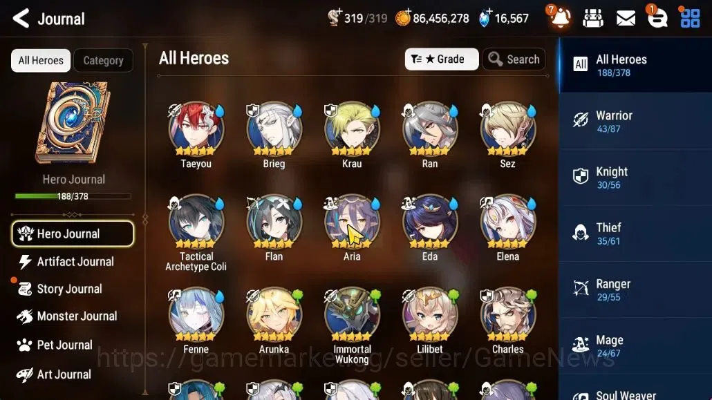 Epic Seven Accounts GLOBAL Unverif|17 ML (LOT Scales,Boss Arunka,Salom image 9
