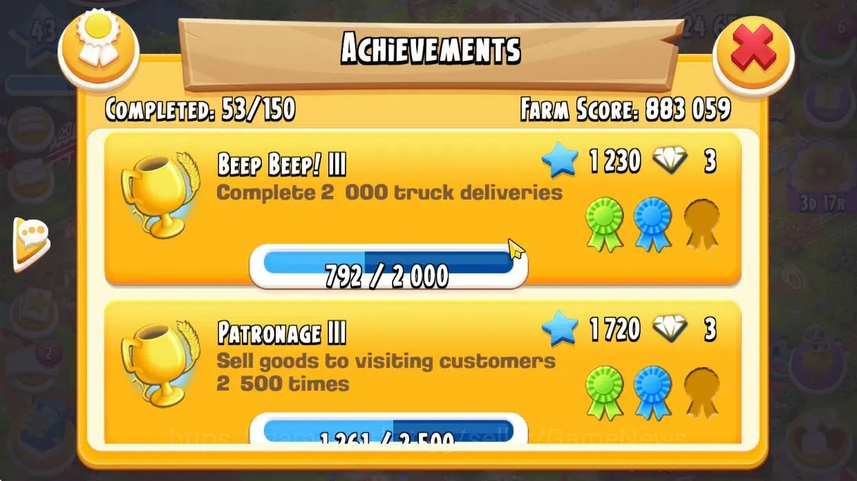 Hay Day Accounts Lvl 43 |Silo Storage 725 + Barn Storage 1100 + 24K image 13