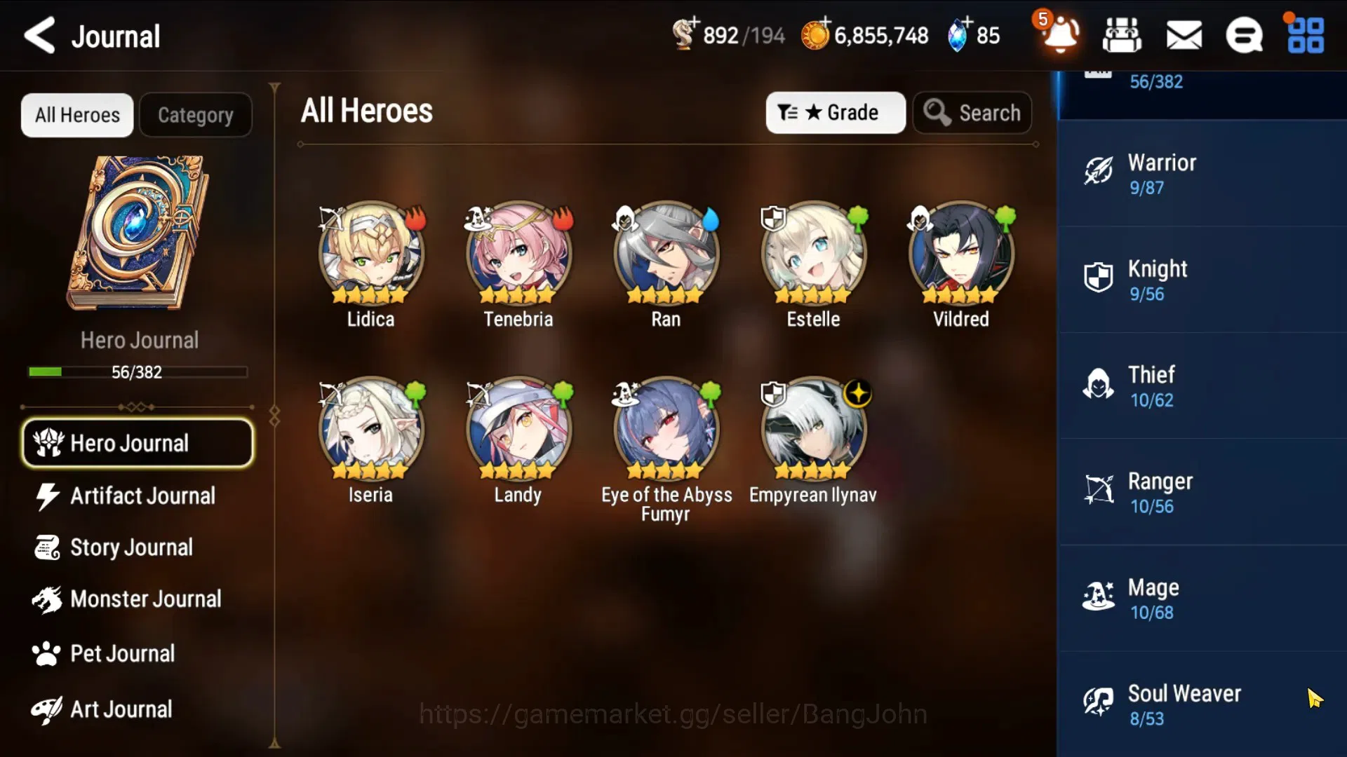 Epic Seven Accounts Starter Global Unverif | Fresh Starter | ML E Ilynav+Fumyr(+Art) | PoH+Bless ON | 800 MM | Stigma 4.2K 13