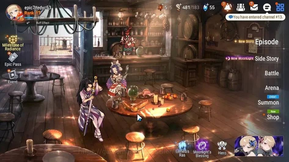 Epic Seven Accounts GLOBAL Unverif|New Era|2 ML(Salome,Ruele of Light) image 1