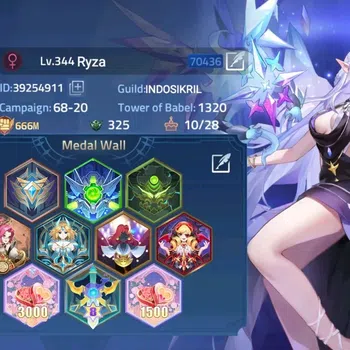 Mobile Legends: Adventure Accounts Global|Lv.344|666M|Camp 68-20|Vip 10|Hero 243|9 Nexus|60 Awaken|5 UR|6 Epic & 41 Elite