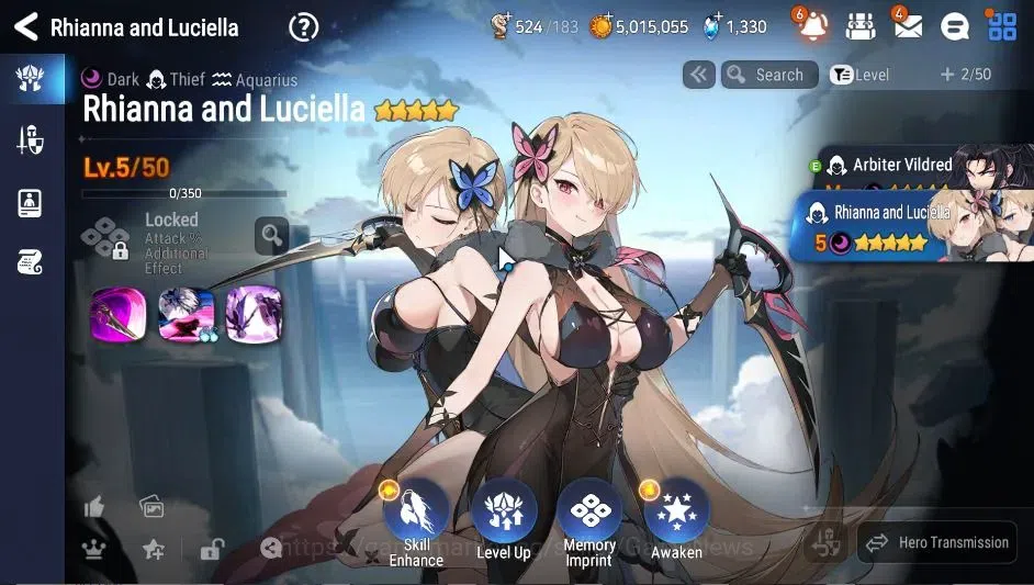 Epic Seven Accounts GLOBAL Unverif|New Era| 2 ML(Rhiana & Luciel,Last image 19