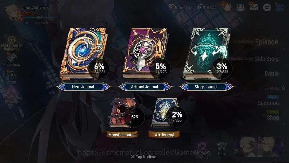 Epic Seven Accounts GLOBAL Unverif|New Era| 2 ML(Rhiana & Luciel,Last image 3
