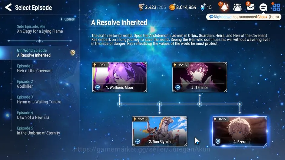 Epic Seven Accounts Mid-Tier Global|Unverif|MidGame|4 5