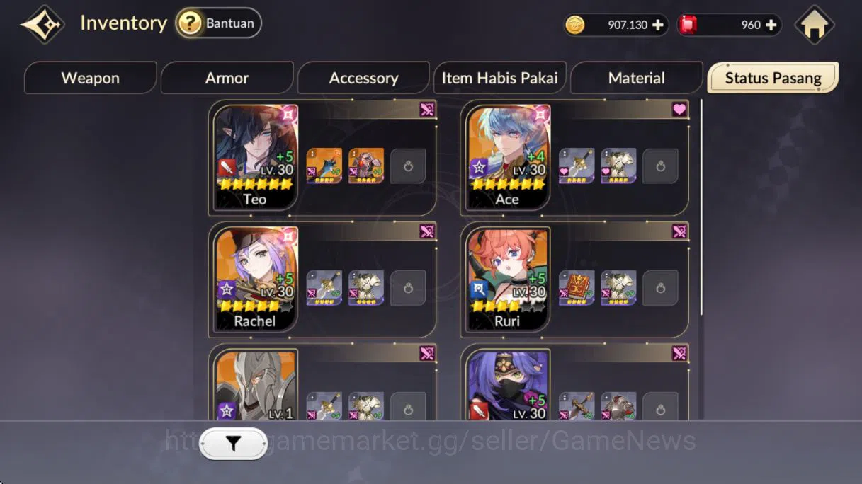Seven Knights Re:Birth Accounts [Re;BIRTH] Global Fresh Starter 5 Legendary (Teo,  image 4