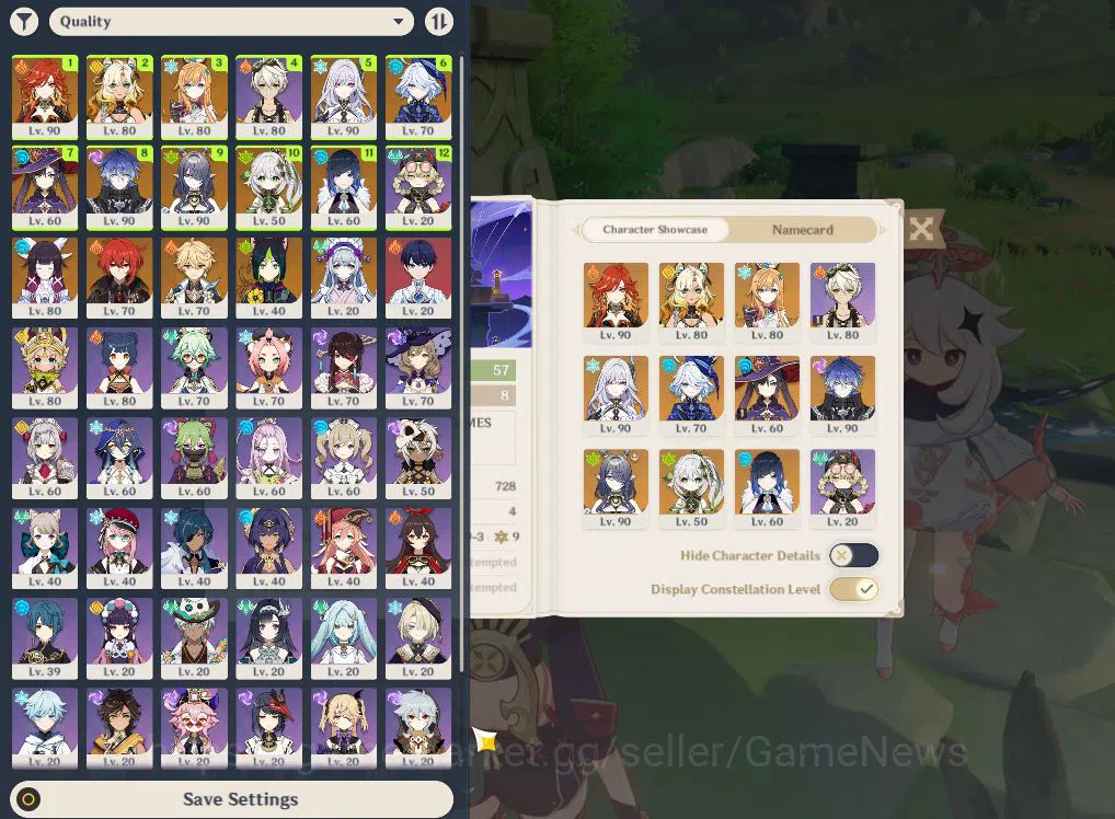 Genshin Impact Accounts ASIA|AR57|PreamTeam Flins,Skrik|10Limited+5(*5WEP) image 2
