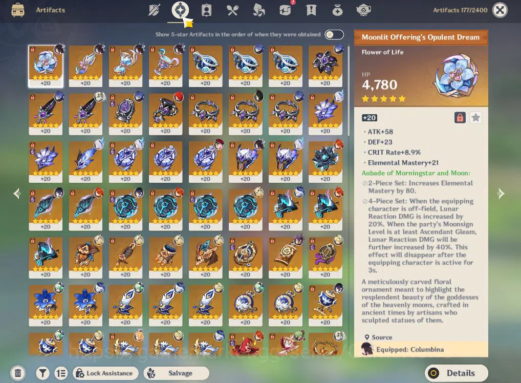 Genshin Impact Accounts ASIA|AR57|PreamTeam Flins,Skrik|10Limited+5(*5WEP) image 7