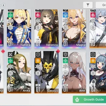 Chaos Zero Nightmare Accounts Global|Lv55| 4 SSR 1 Limited [RossweisseM2,Tiphera,Veronica,Magna]|10 SR