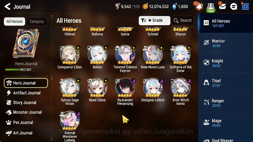 Epic Seven Accounts Mid-Tier Asia Unverif|ML11 3