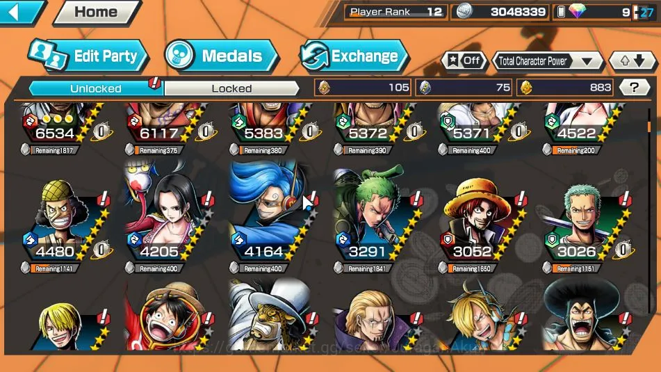 One Piece Bounty Rush Accounts Mid-Tier Global| 7 META EX|BlacBeard Kuzan,Divine Depart Shanks,Fleet Admiral Akainu,Gear5 9