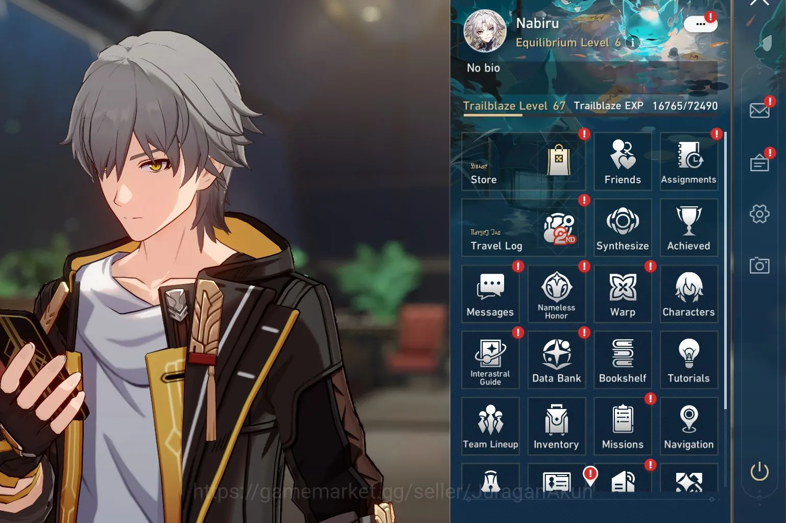Honkai Star Rail Accounts ASIA [TL67] 6 Limited (Firefly[E1]+Sign,Fexiao,Spa image 2