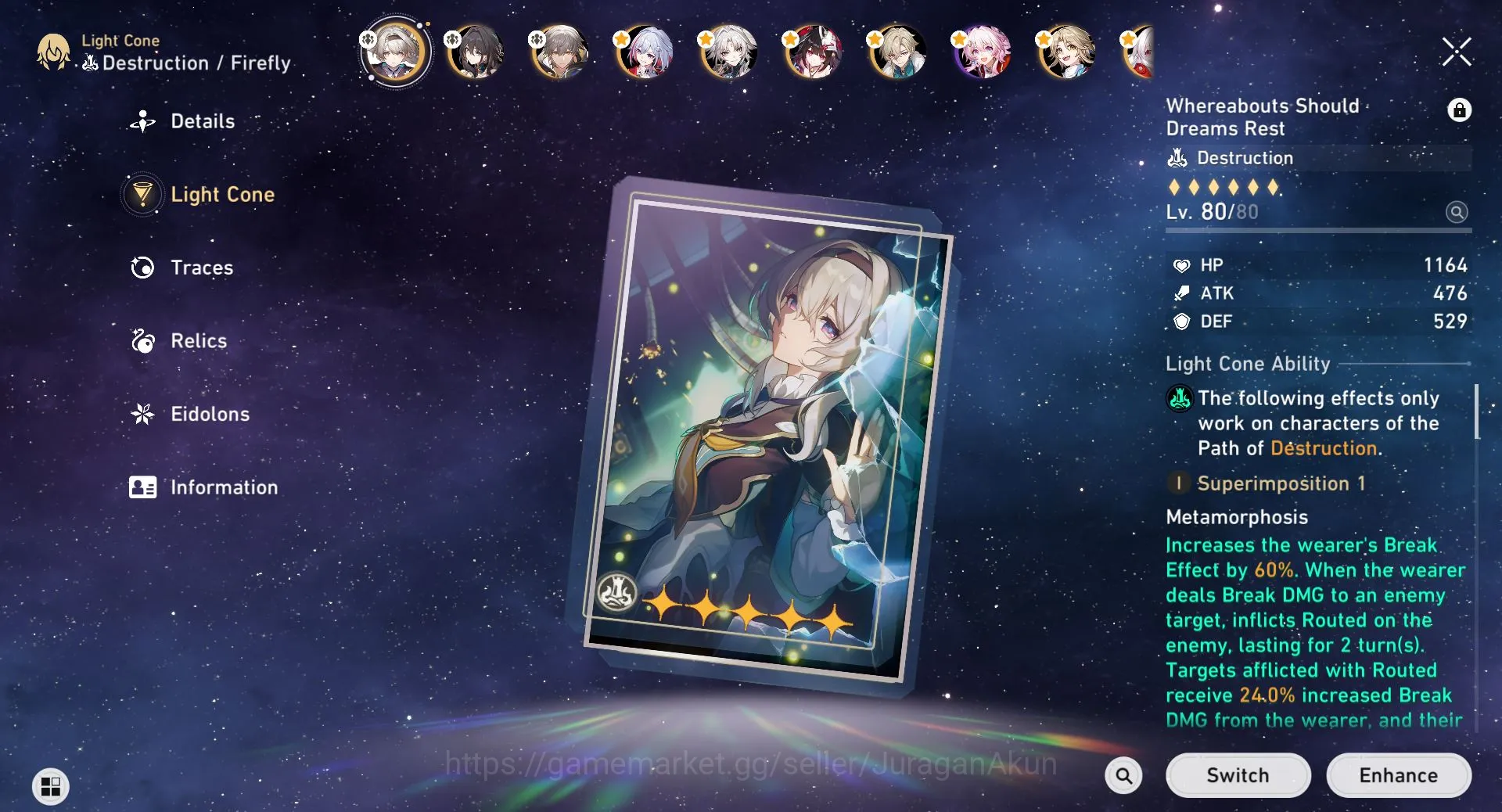 Honkai Star Rail Accounts ASIA [TL67] 6 Limited (Firefly[E1]+Sign,Fexiao,Spa image 7