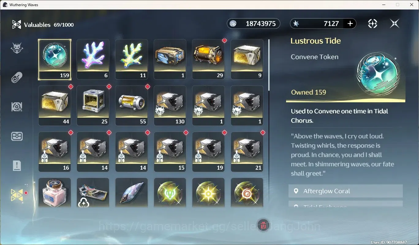 Wuthering Waves Accounts Starter SEA|UL 49|Rank 5|2 Char Limited [Lucy Rc5,Rebecca]+Sign|7,127 Astrite|Mc Female|TakeMail 11