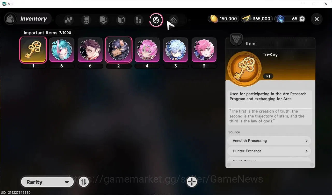 Neverness to Everness Accounts GLOBAL EU|HL 3|3 SSR 1 Limited [Shinku],Sakiri,Baicang |Overcast Glider+2 S-Class Selector 11