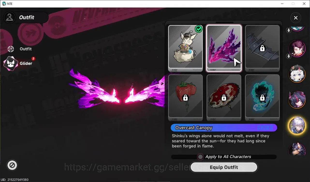 Neverness to Everness Accounts GLOBAL EU|HL 3|3 SSR 1 Limited [Shinku],Sakiri,Baicang |Overcast Glider+2 S-Class Selector 4