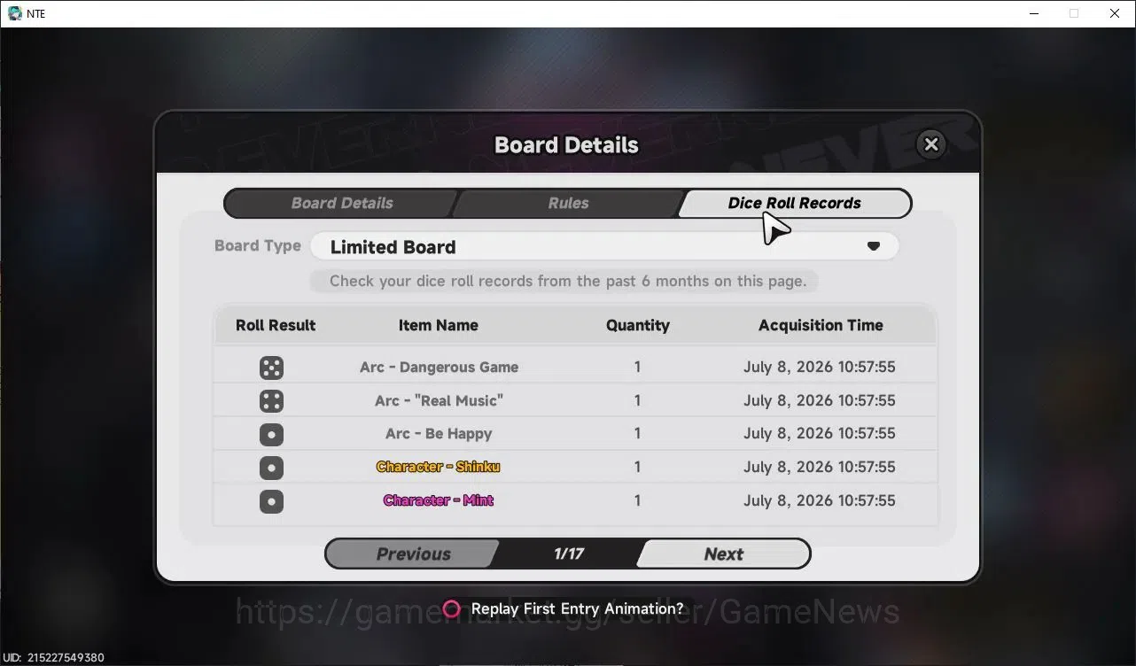 Neverness to Everness Accounts GLOBAL EU|HL 3|3 SSR 1 Limited [Shinku],Sakiri,Baicang |Overcast Glider+2 S-Class Selector 7