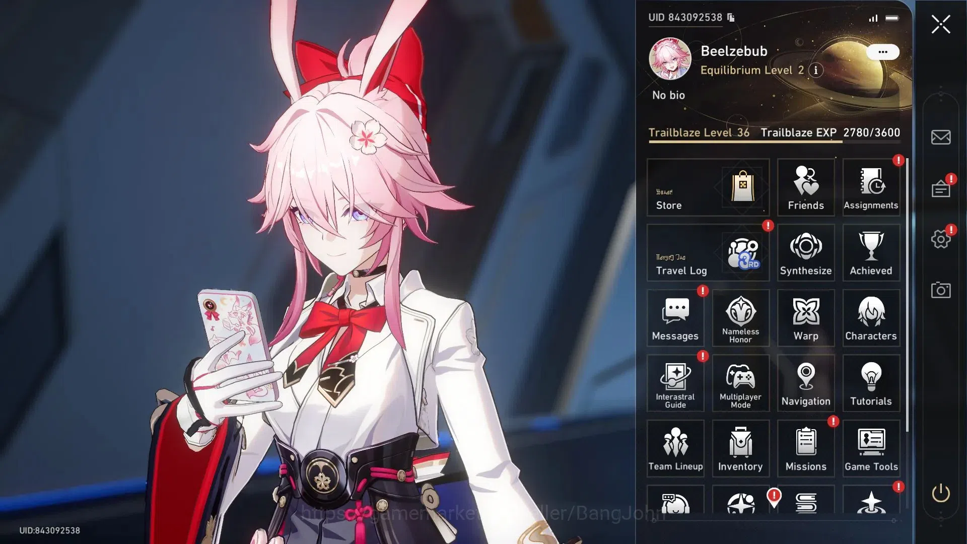 Honkai Star Rail Accounts asia | TL 36 | Huohuo L50, Sparkle L50, Evanescia image 1