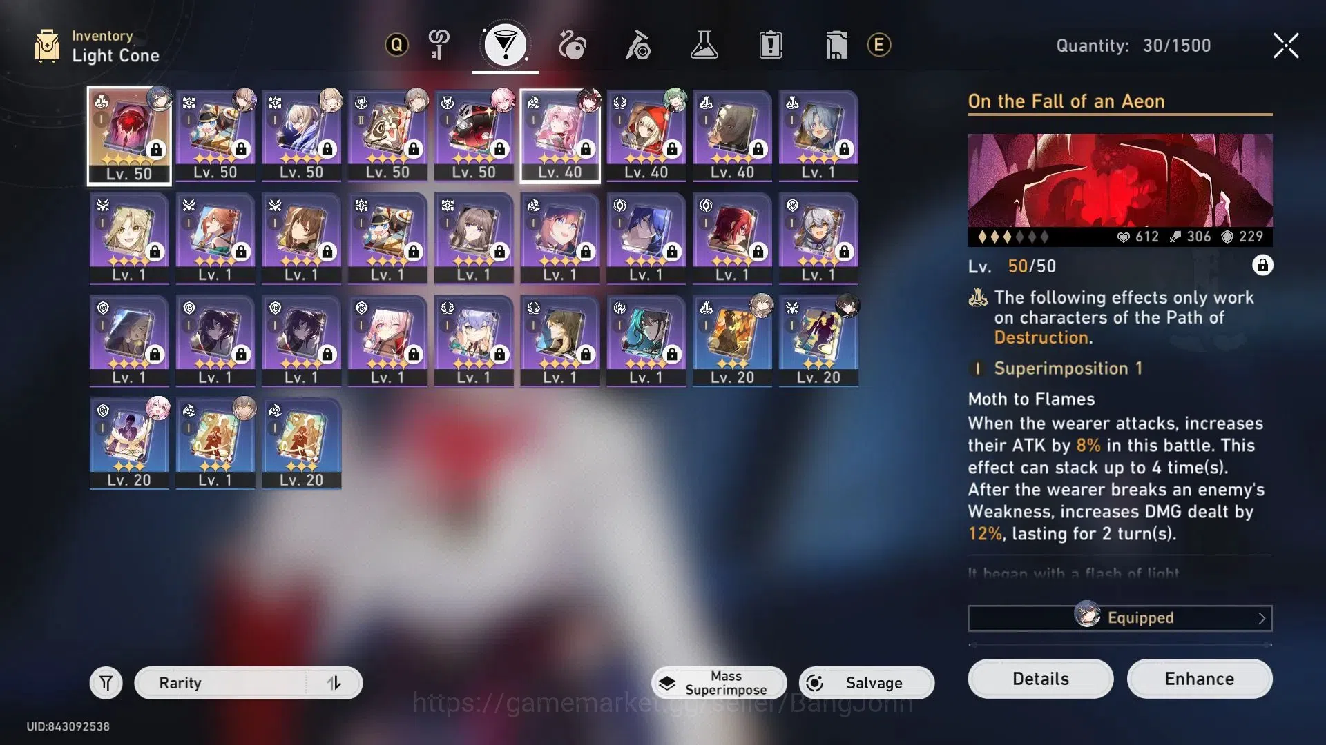 Honkai Star Rail Accounts asia | TL 36 | Huohuo L50, Sparkle L50, Evanescia image 10