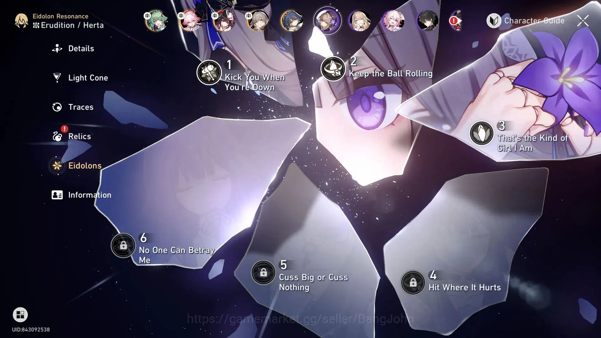 Honkai Star Rail Accounts asia | TL 36 | Huohuo L50, Sparkle L50, Evanescia image 8