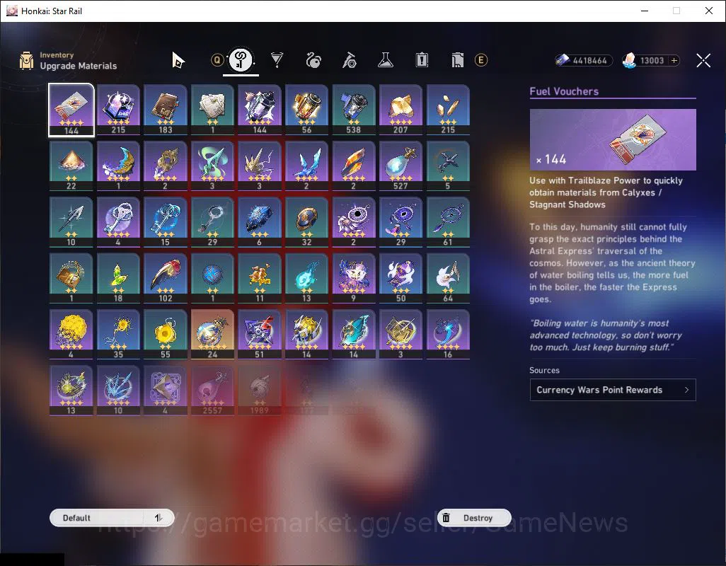 Honkai Star Rail Accounts Mid Game Asia|TL 68|6 Limited|[Hyacine,Tribbie,Hysilens,Kafka,Dante,Archer,etc|Female 7