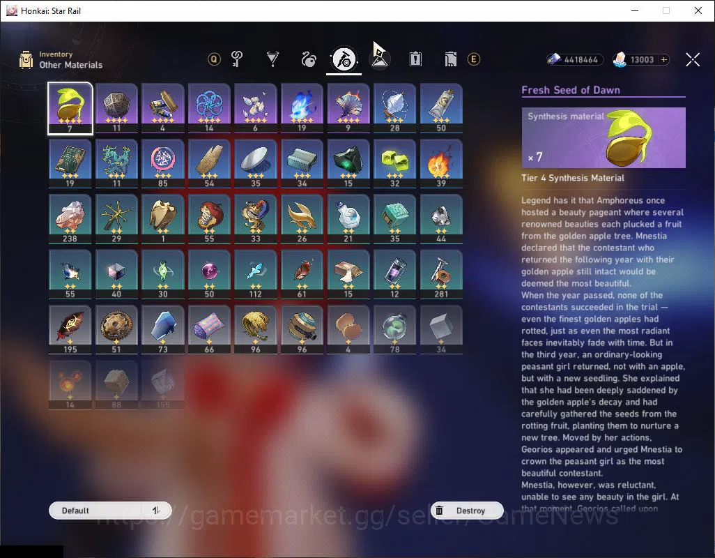 Honkai Star Rail Accounts Mid Game Asia|TL 68|6 Limited|[Hyacine,Tribbie,Hysilens,Kafka,Dante,Archer,etc|Female 9