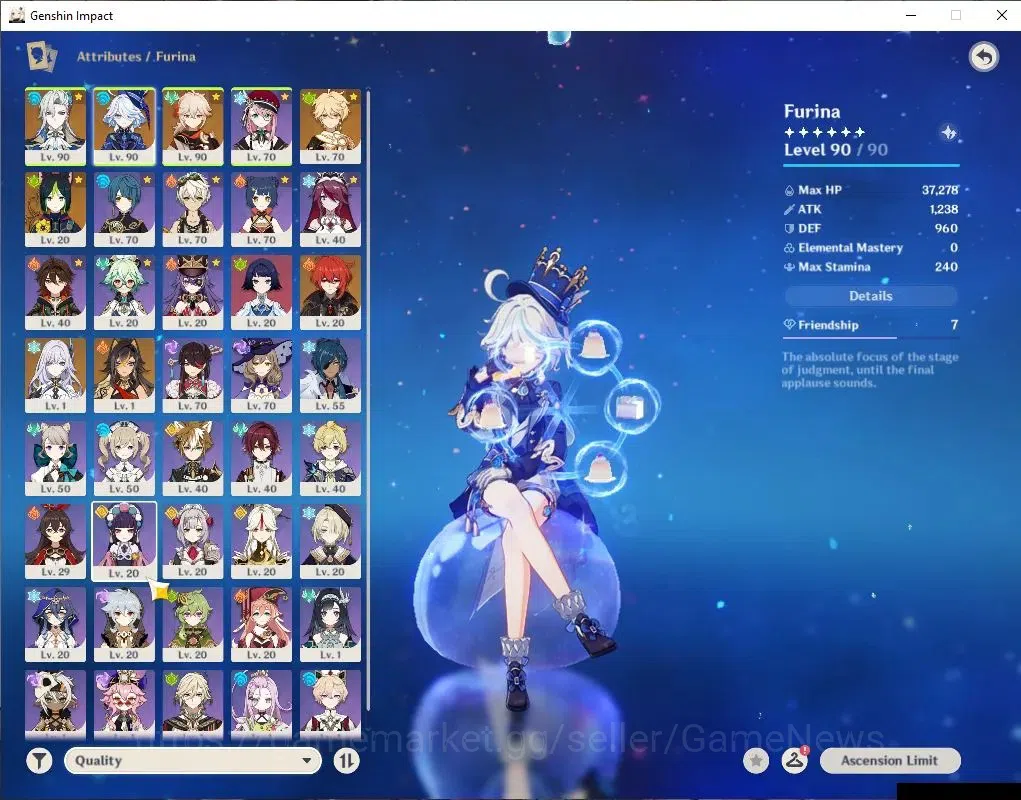 Genshin Impact Accounts ASIA |AR 55|4 Limited+29(*4Character)|NeuvilletC1, image 3