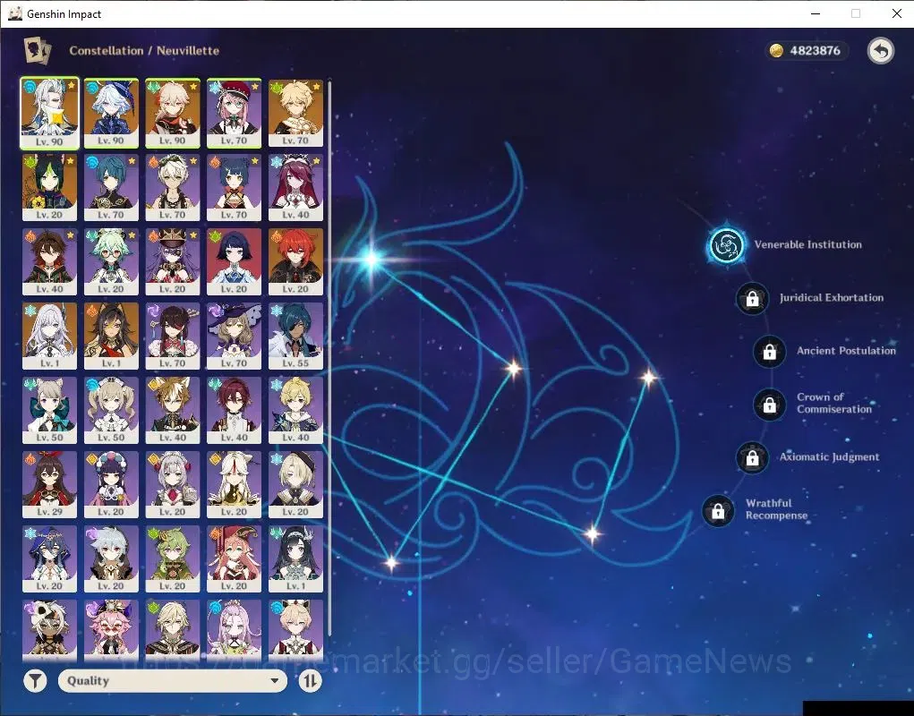 Genshin Impact Accounts ASIA |AR 55|4 Limited+29(*4Character)|NeuvilletC1, image 4