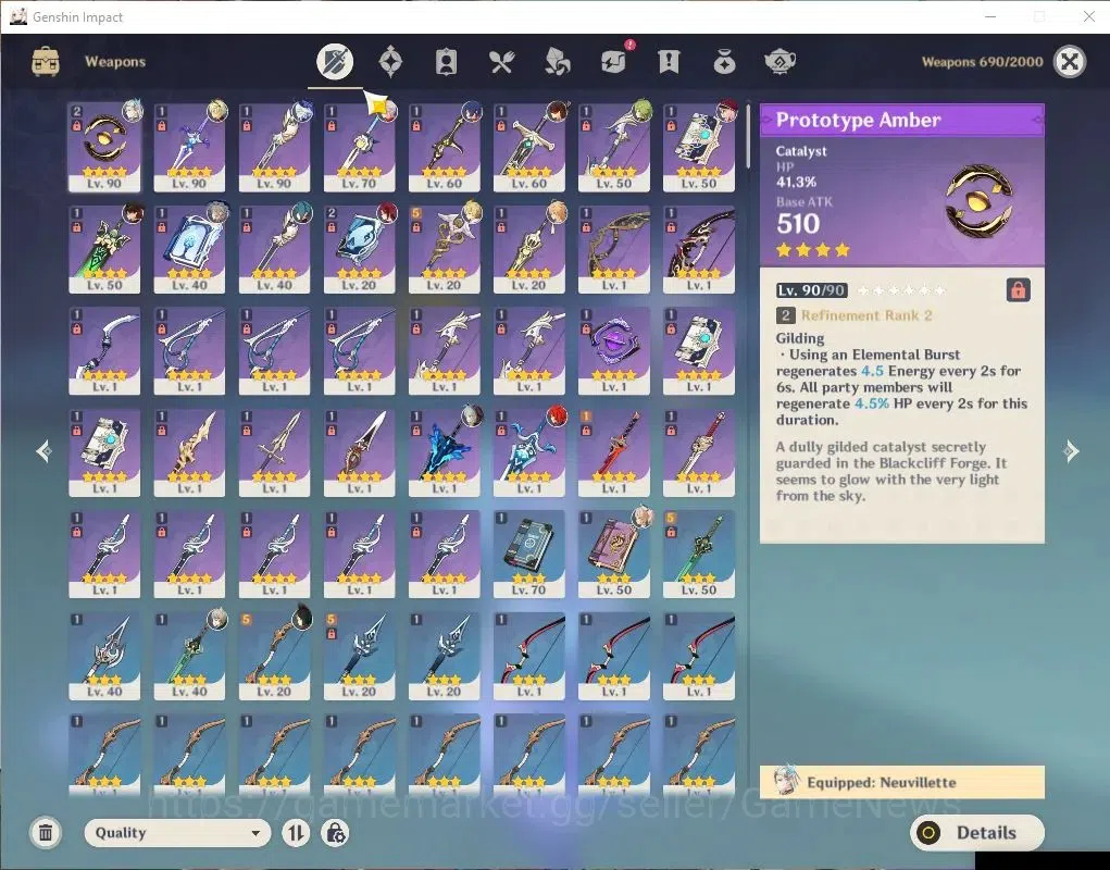 Genshin Impact Accounts ASIA |AR 55|4 Limited+29(*4Character)|NeuvilletC1, image 5