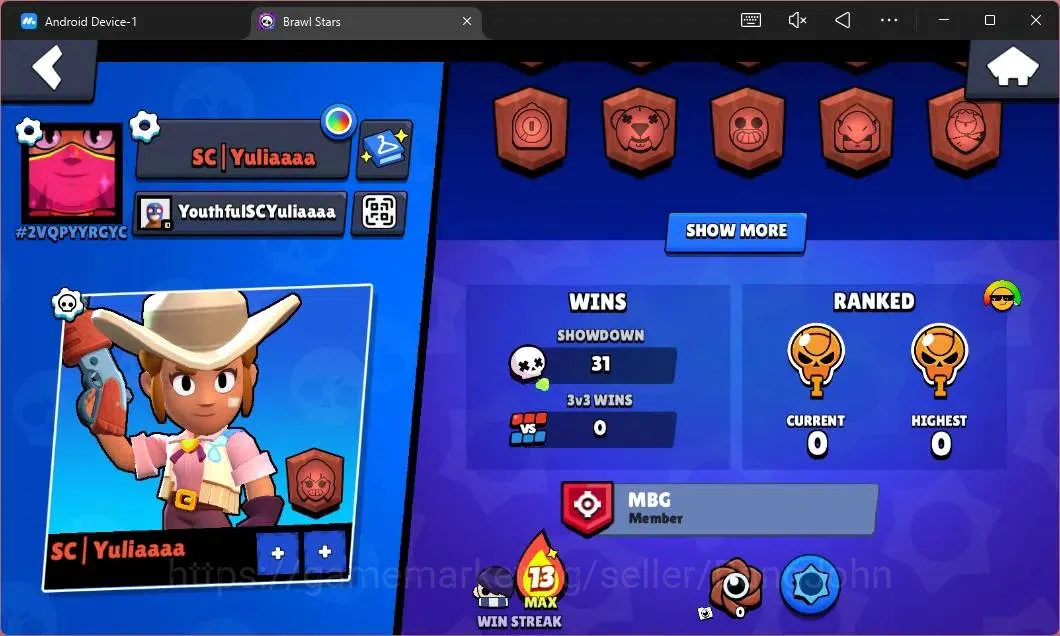 Brawl Stars Accounts Global | 598 Thropy|14 Brawler|2 Max Hypercharge(S image 3