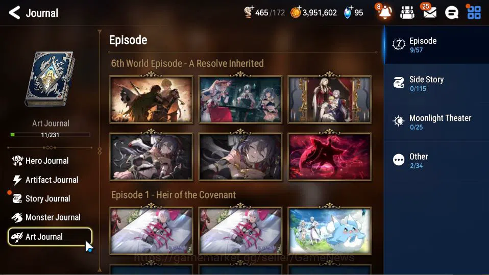 Epic Seven Accounts GLOBAL Unverif|New Era|3 ML(LOT Scales,SB Araminth image 10