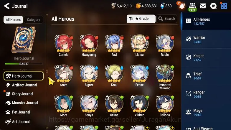 Epic Seven Accounts Mid-Tier Asia Unverif|Starter|6ML BHwayong,Harsetti,DKSharun,etc)Fenne,etc|PohOn|BlesOn|LogStove(ES1953) 3