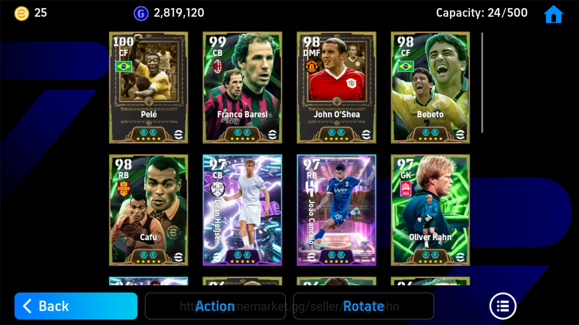 eFootball Accounts Others Login 4 | Pawer 3163 | Pele Eouc DB | John O Shea Epic DB | Joao Cancelo Show Time EFB472B 4