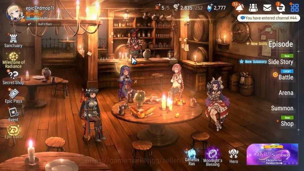 Epic Seven Accounts Starter Global UnVerif|New Era|5ML(Salome,EIlynav,DK Sharun,DCorvus,ALaika)+Ab Fumyr,Fenne,etc|PoH