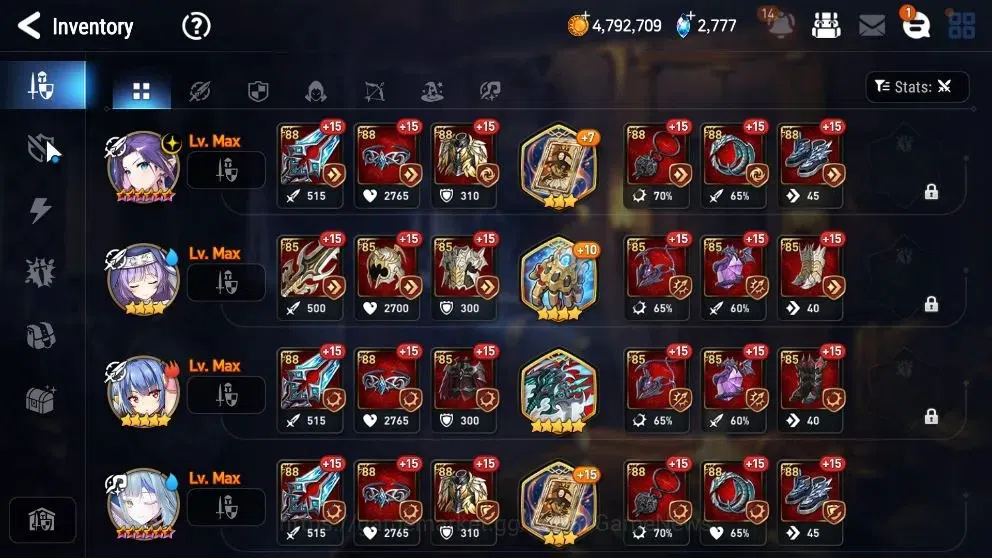 Epic Seven Accounts Starter Global UnVerif|New Era|5ML(Salome,EIlynav,DK Sharun,DCorvus,ALaika)+Ab Fumyr,Fenne,etc|PoH 16