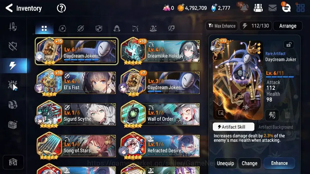 Epic Seven Accounts Starter Global UnVerif|New Era|5ML(Salome,EIlynav,DK Sharun,DCorvus,ALaika)+Ab Fumyr,Fenne,etc|PoH 18