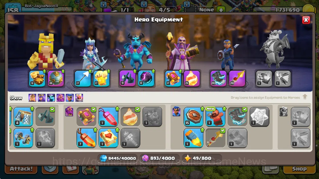 Clash of Clans Accounts TH 14-BH 7|LV 158|HH 8|BK 64,AQ 74,GW 49,MP 41,RC  image 6