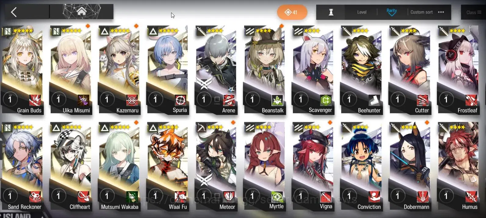 Arknights Accounts High-End Lv 24|76 OP|+4 Skin|13k Oru +Collab Ave Mujicca,Rainbow 6|2 5