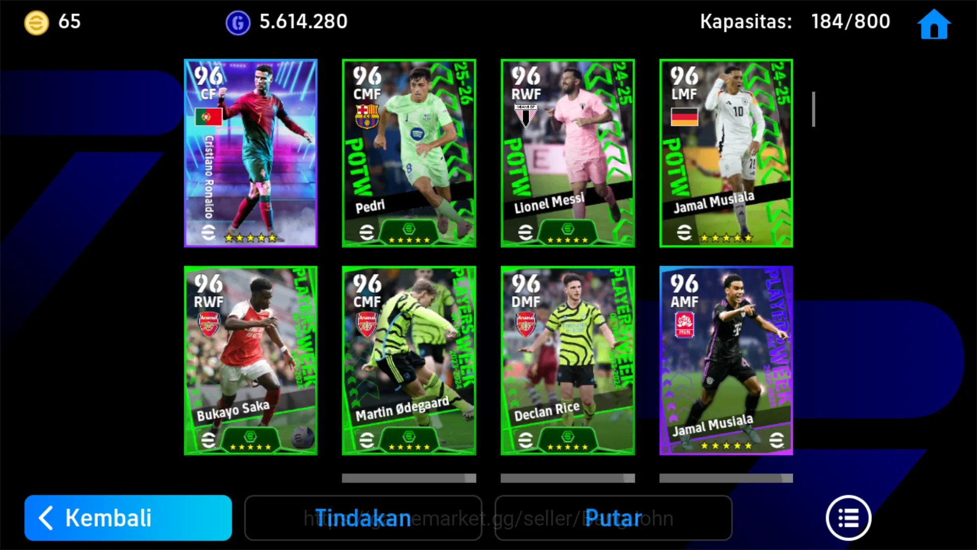 eFootball Accounts power 3208 | kylian mbappe | david villa | alessan image 10