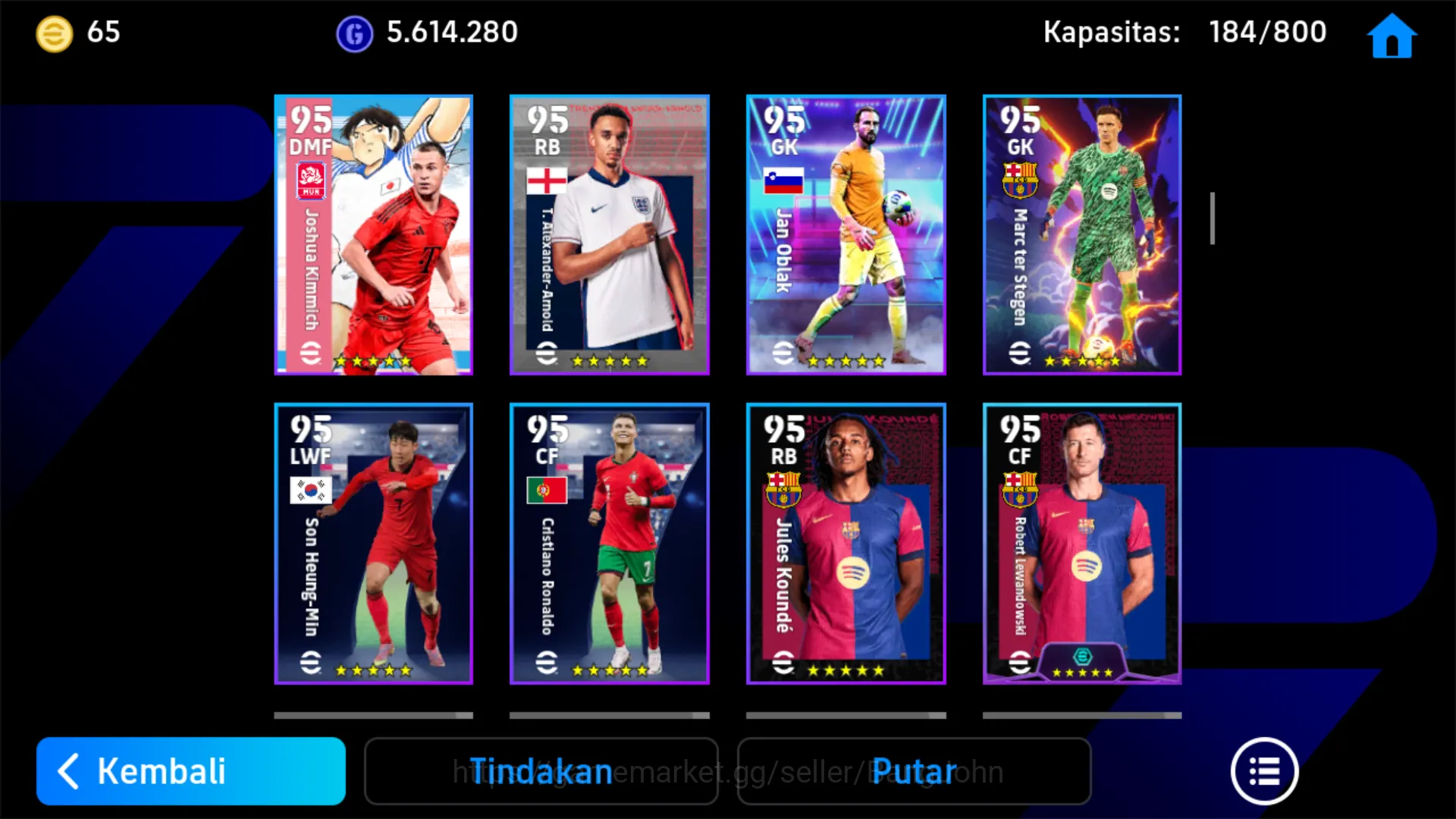eFootball Accounts power 3208 | kylian mbappe | david villa | alessan image 12