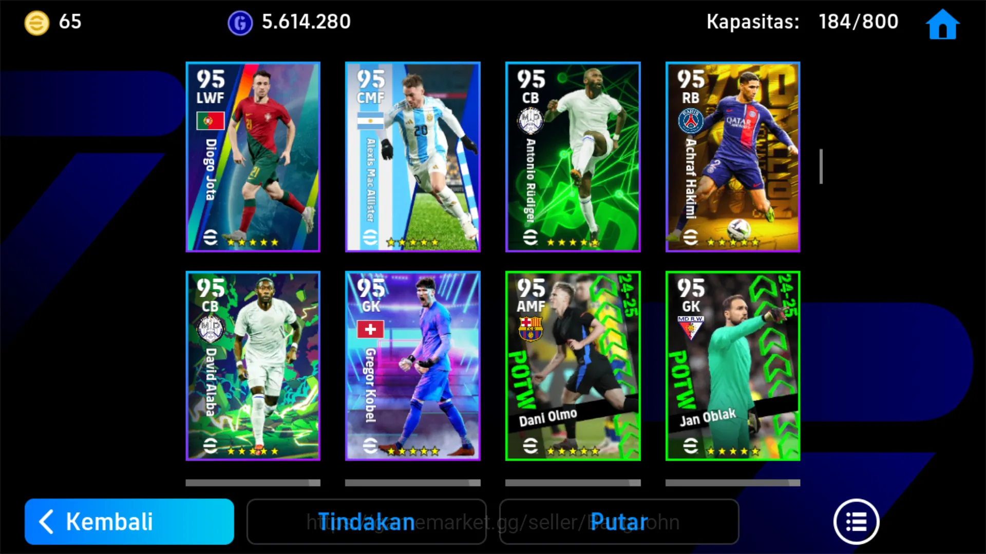 eFootball Accounts power 3208 | kylian mbappe | david villa | alessan image 13