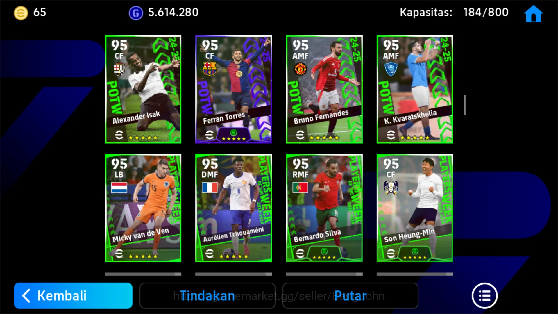 eFootball Accounts power 3208 | kylian mbappe | david villa | alessan image 14