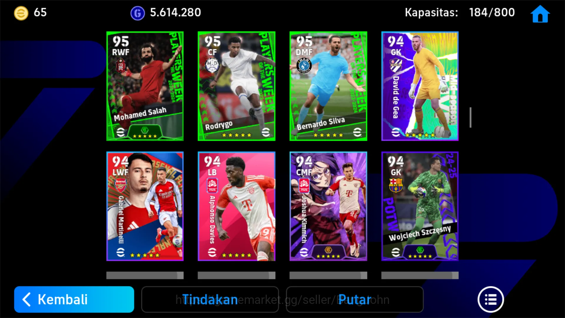 eFootball Accounts power 3208 | kylian mbappe | david villa | alessan image 15