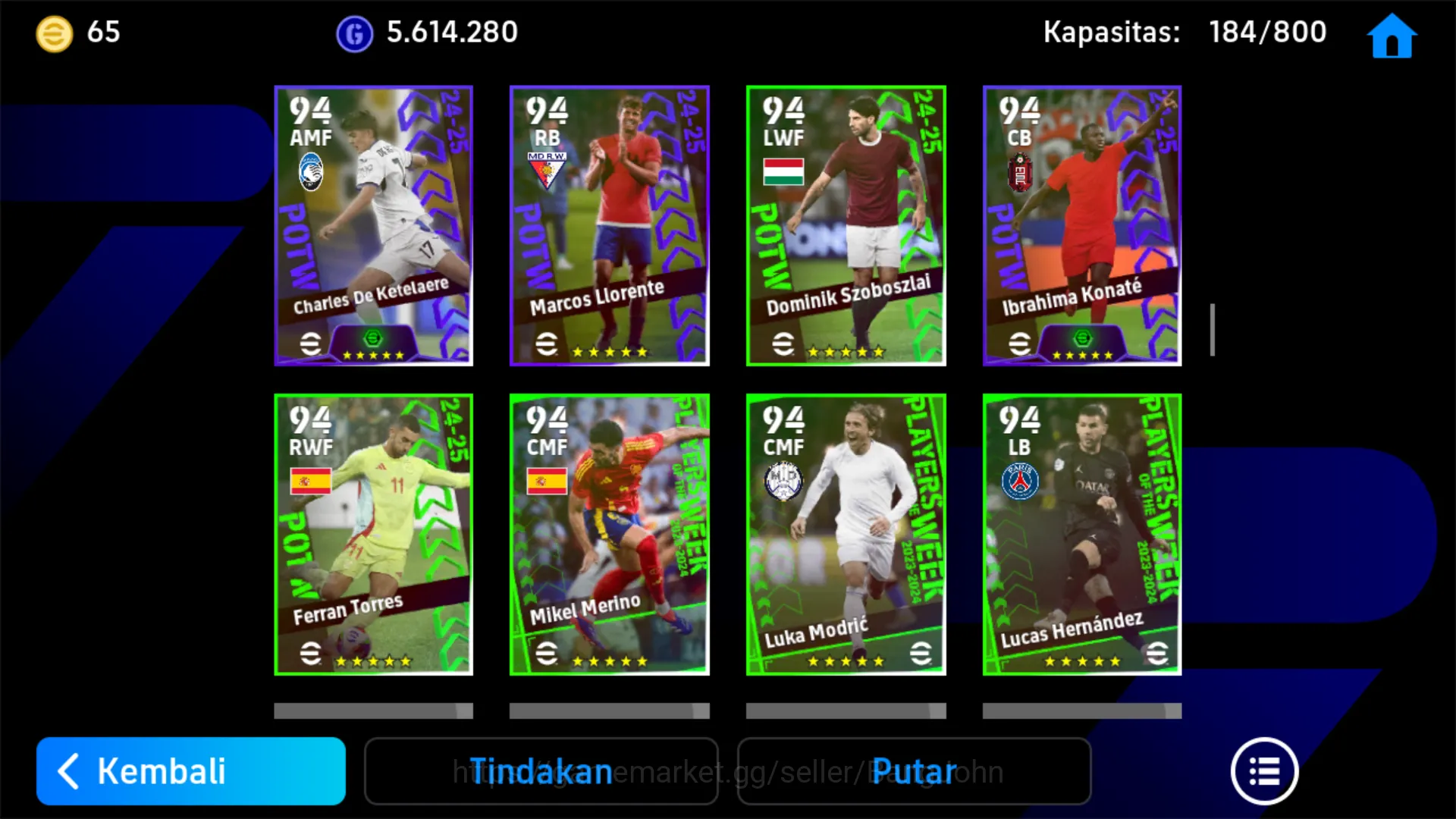 eFootball Accounts power 3208 | kylian mbappe | david villa | alessan image 16