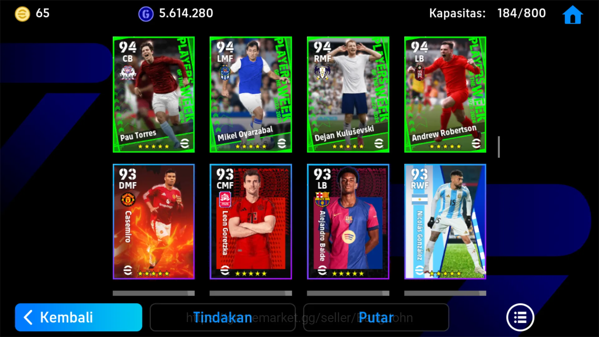 eFootball Accounts power 3208 | kylian mbappe | david villa | alessan image 17
