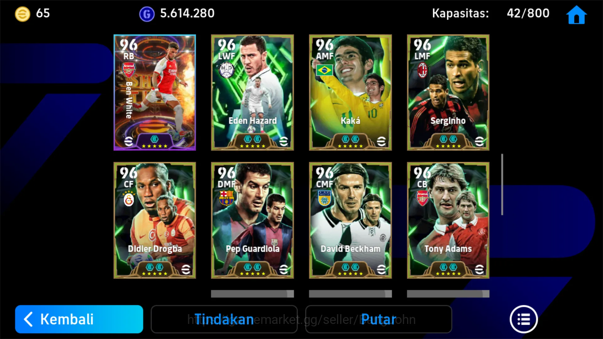 eFootball Accounts power 3208 | kylian mbappe | david villa | alessan image 5