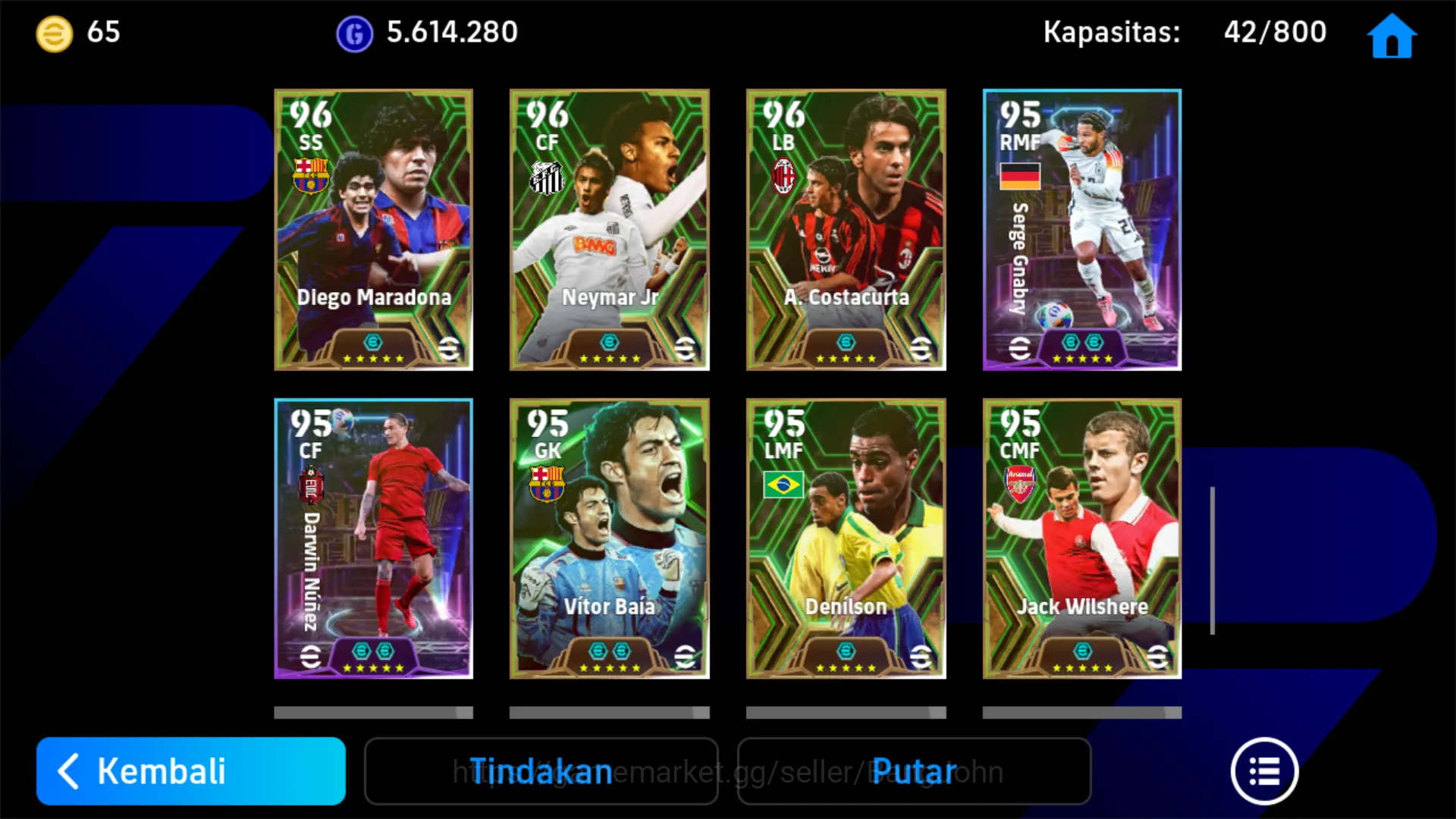 eFootball Accounts power 3208 | kylian mbappe | david villa | alessan image 6