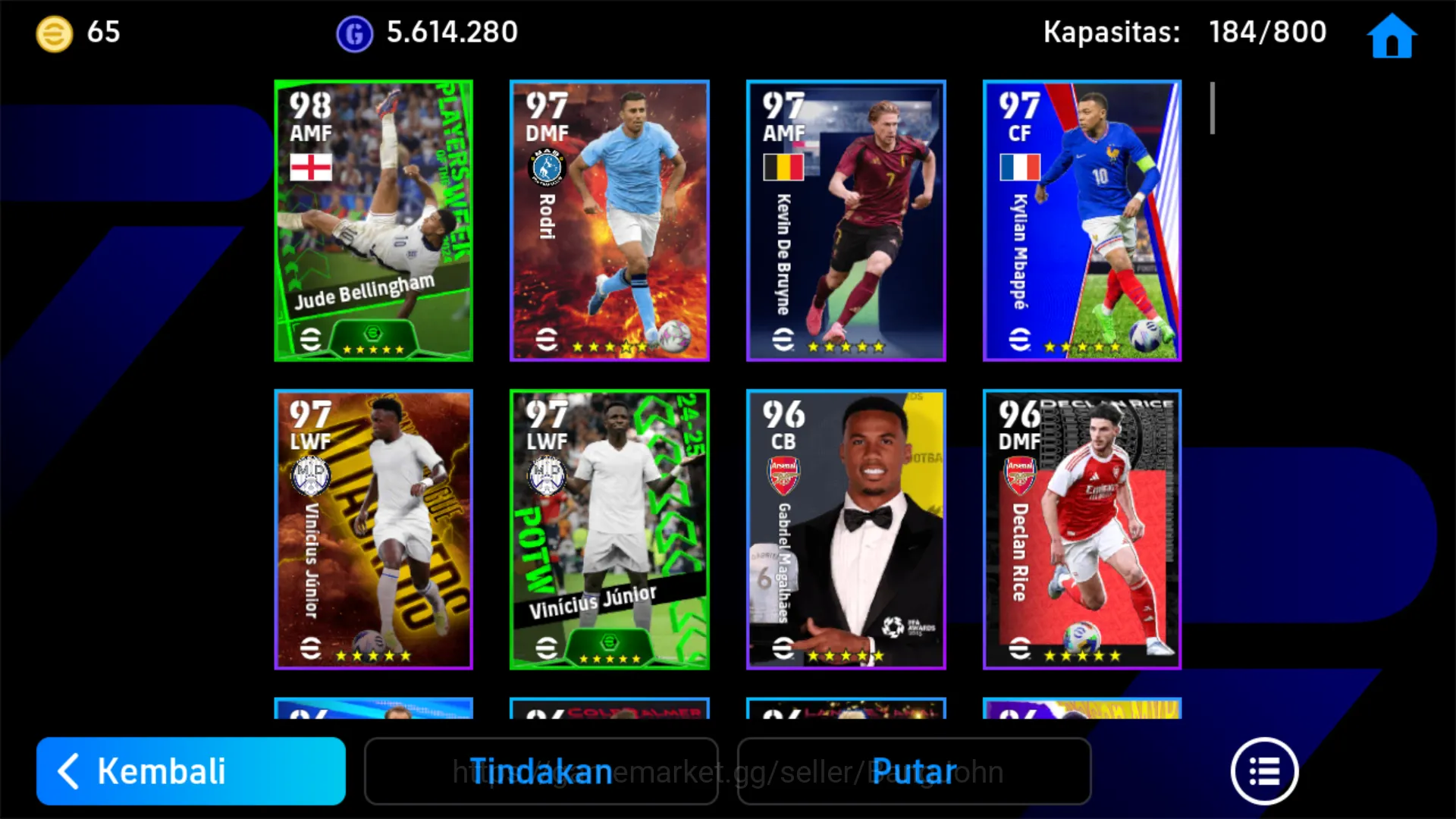 eFootball Accounts power 3208 | kylian mbappe | david villa | alessan image 8